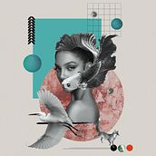 Digital collage. Design gráfico, Colagem, Design digital e Ilustração editorial projeto de Sabina Czypionka - 30.01.2022