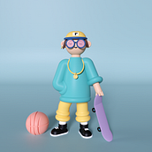 My project in Cinema 4D: Bring Playful 3D Illustrations to Life course. Traditional illustration, 3D, Digital Illustration, and 3D Modeling project by alexandra_25 - 01.30.2022