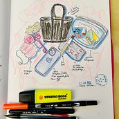 Mon projet du cours : Journal intime illustré : pratiquez au quotidien la pleine conscience. Fine Arts, Sketching, Creativit, Drawing, and Sketchbook project by Claire Cordier - 02.03.2022