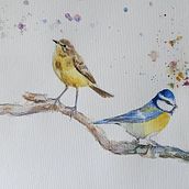 Mon projet du cours : Techniques artistiques d'aquarelle pour illustrer les oiseaux . Ilustrație tradițională, Pictură în acuarelă, Desen realist & Ilustrație naturalistă de Isabelle ROMBI - 01.30.2022