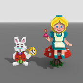 Mi Proyecto del curso: Introducción al voxel art para el diseño de personajes. Un progetto di 3D, Character design, Animazione 3D, Modellazione 3D e Character design 3D di Isra Ayad - 05.01.2022