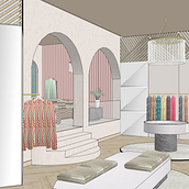 Proyecto de showroom para marca de retail en Madrid . % Pepa Jaume Barceló tarafından hazırlanan İç Tasarım projesi - 10.24.2021