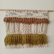 Mi Proyecto del curso: Introducción al macramé: creación de un tapiz decorativo. Accessor, Design, Arts, Crafts, Interior Design, Decoration, Fiber Arts, Macramé, and Textile Design project by otorreshostench - 01.31.2022