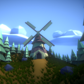 Meu projeto do curso: Modelagem de cenários low poly para vídeo games Ein Projekt aus dem Bereich 3D und 3-D-Modellierung von Anderson Rocha - 29.01.2022