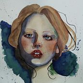Mi Proyecto del curso: Retrato artístico en acuarela. Projekt z dziedziny  Sztuki piękne,  Malarstwo, Malowanie akwarelą i Portret użytkownika Jethzabet Yañez - 31.01.2022