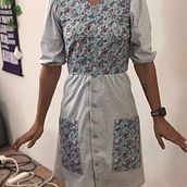 My first ever viable dress!. Patternmaking, Dressmaking, and Sewing project by Triantafillia Memisakis - 01.31.2022