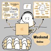 Weekend online. Vector Illustration project by Joanna Ogrodnik - 01.31.2022