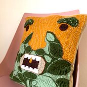 Mi Proyecto del curso: Bordado XL con aguja mágica. Embroider, Decoration, Punch Needle, and Textile Design project by Aroa - 01.31.2022