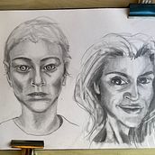 Mi Proyecto del curso: Sketchbook de retrato: explora el rostro humano. Sketching, Drawing, Portrait Drawing, Artistic Drawing, and Sketchbook project by mfontanetgil - 01.31.2022