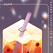 Bubble Tea Ein Projekt aus dem Bereich Design und Traditionelle Illustration von yulin - 25.10.2021