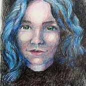 My project in Chiaroscuro Creative Portrait with Pencils course. Traditional illustration, Pencil Drawing, Portrait Drawing, Artistic Drawing, and Colored Pencil Drawing project by Agni Kuokkanen - 01.31.2022