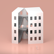 Exploring idea from a shoebox . % xiaojia0918 tarafından hazırlanan 3D, Mimarlık, 3D Modelleme, Dijital Mimarlık, İç Mimarlık, Dijital İllüstras, on, Ve ArchVIZ projesi - 01.29.2022