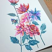 My project in Creation of Color Palettes with Watercolor course. Un progetto di Illustrazione tradizionale, Belle arti, Pittura, Pittura ad acquerello e Teoria del colore di Marta Jasińska - 01.02.2022