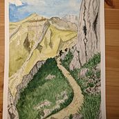 Mein Kursprojekt: Natürliche Aquarelllandschaften. Un proyecto de Bellas Artes, Pintura y Pintura a la acuarela de hankebauersachs - 01.02.2022