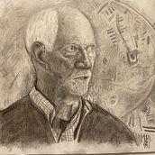 My project in Realistic Portrait with Graphite Pencil course. Traditional illustration, Fine Arts, Sketching, Pencil Drawing, Drawing, Portrait Drawing, Realistic Drawing, Artistic Drawing, and Figure Drawing project by Rick Mickelson - 02.01.2022