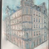 Mi Proyecto del curso: Dibujo arquitectónico con acuarela y tinta. Projekt z dziedziny Sketching,  R, sunek, Malowanie akwarelą,  R, sunek architektoniczn, Sketchbook,  R i sunek atramentem użytkownika Sara Ruíz - 01.02.2022