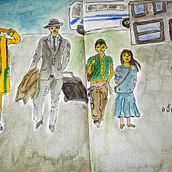 Urban sketching. Street Art project by Thorsten Wirth - 02.01.2022