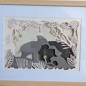 Mon projet du cours : Papercut : créez des scènes en papier pleines de profondeur. Traditional illustration, Arts, Crafts, Editorial Design, Paper Craft, Stor, telling, Bookbinding, Children's Illustration, and DIY project by Elisa Wright - 02.01.2022