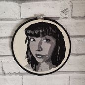 Mi Proyecto del curso: Bordado con punch needle: pasa de la imagen al retrato. Embroider, Punch Needle, and Textile Design project by sinenomine - 02.01.2022