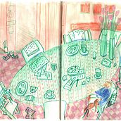 Sketchbook daylylife Ein Projekt aus dem Bereich Traditionelle Illustration, Malerei, Zeichnung, Aquarellmalerei und Kinderillustration von Nadja Bieri - 02.02.2022