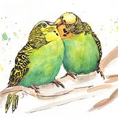 My project in Artistic Watercolor Techniques for Illustrating Birds course. Traditional illustration, Watercolor Painting, Realistic Drawing, and Naturalistic Illustration project by jderoder - 02.02.2022