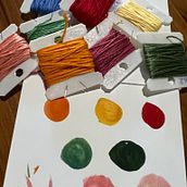 Mi Proyecto del curso: Ilustraciones bordadas: de la acuarela al hilo . Accessor, Design, Costume Design, Arts, Crafts, Embroider, Fiber Arts, Color Theor, and Textile Design project by Daniela Ferrero - 02.02.2022