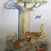 Mi Proyecto del curso: Ilustración en acuarela con influencia japonesa. Traditional illustration, Drawing, and Watercolor Painting project by Patricia Rodriguez - 02.03.2022