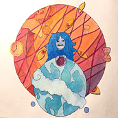 La Temporina: Acuarela en negativo para ilustración infantil. Traditional illustration, Painting, Pencil Drawing, Watercolor Painting, Children's Illustration, and Narrative project by Yaltzil Sánchez - 02.01.2022