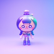 My project in Kawaii Character Creation in 3D with Blender  course. Traditional illustration, Character Design, Digital Illustration, 3D Modeling, and Manga project by rawan13 - 01.26.2022
