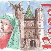 Basel!. Un projet de Illustration traditionnelle, Esquisse , Créativité, Dessin, Aquarelle , et Carnet de croquis de vivien_dg - 03.02.2022