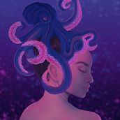Mi Proyecto del curso: Técnicas digitales de retrato ilustrado  Ein Projekt aus dem Bereich Traditionelle Illustration, Digitale Illustration, Digitale Malerei und Design von azulceleste_snchez - 04.02.2022