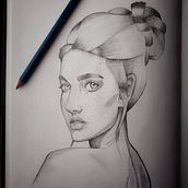 My project in Portrait Sketchbooking: Explore the Human Face course. Sketching, Drawing, Portrait Drawing, Artistic Drawing, and Sketchbook project by Darren Hatt - 02.04.2022