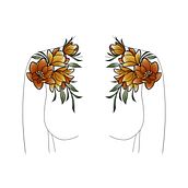 My project in Botanical Tattoo Design with Procreate course. Projekt z dziedziny Trad, c, jna ilustracja, Ilustracja c, frowa, Projektowanie tatuaż, R i sunek botaniczn użytkownika Jo Jackson - 04.02.2022