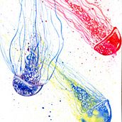 Il mio progetto del corso: Tecniche moderne di acquerello. Ilustração tradicional, Artes plásticas, Pintura, e Pintura em aquarela projeto de giorgia capraro - 04.02.2022