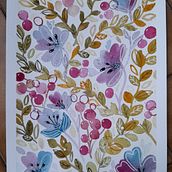 Il mio progetto del corso: Acquerelli floreali: entra in sintonia con la natura. Een project van Traditionele illustratie, Aquarelschilderen,  Botanische illustratie y Schilderij van Elisa Pepe - 04.02.2022