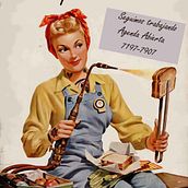 Estos son algunos de mis trabajos anteriores, me gusta el estilo vintage uno de los diseños  que me gustan fue Hilda creada por el pintor estadounidense Duane Bryers en los años 60s. Een project van Traditionele illustratie van sophiacalderon1595 - 04.02.2022