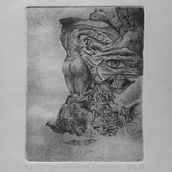 Una conversazione al telefono. Engraving, and Printing project by Elena - 02.04.2022