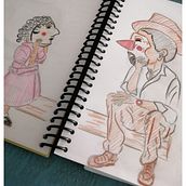 Mi Proyecto del curso: Identidad artística: explora tu propio estilo. Un proyecto de Ilustración tradicional, Bocetado, Creatividad, Dibujo y Sketchbook de xenia.vilu - 04.02.2022