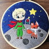El Principito. Embroider project by Laura Dávila - 02.04.2022