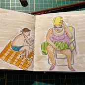 Mein Kursprojekt: Das Skizzenbuch als Erkundungsreise: Finde deinen Zeichenstil. Traditional illustration, Sketching, Creativit, Drawing, Watercolor Painting, Sketchbook, and Gouache Painting project by Petra Westermann - 02.05.2022