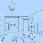 My project in Architectural Drawing: The Single-Point Perspective course. Un proyecto de Diseño, Arquitectura, Paisajismo e Ilustración arquitectónica de nielsvzanten - 05.02.2022