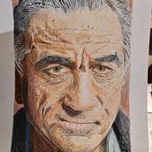 1er. Retrato Realista de Robert De Niro . Ilustrație tradițională, Arte plastice, Desen în creion, Desen, Desen de portret, Desen realist, Desen artistic și Desen în creion colorat de José García - 02.05.2022