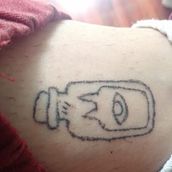 Mi Proyecto del curso: Tatuaje para principiantes. Un progetto di Design di tatuaggi di Midsu Sayadet Villafranca Meza - 05.02.2022