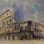 My project in Architectural Sketching with Watercolor and Ink course. Un progetto di Bozzetti, Disegno, Pittura ad acquerello, Illustrazione architettonica, Sketchbook e Illustrazione con inchiostro di jaustengurl - 05.02.2022