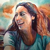 My project in Artistic Portrait with Watercolors course. Fine Arts, Painting, Watercolor Painting, and Portrait Drawing project by ellensullivan2 - 02.22.2022