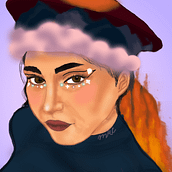 Mi Proyecto del curso: Retratos digitales de fantasía con Photoshop. Traditional illustration, Drawing, Digital Illustration, Portrait Drawing, Digital Drawing, and Digital Painting project by mafeherrera65 - 02.06.2022