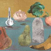 My project in Texture Creation for Digital Illustration in Photoshop course. Traditional illustration, and Digital Illustration project by Iva Perko - 02.06.2022