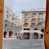 Mon projet du cours : Techniques modernes pour des ​paysages urbains à l'aquarelle. Painting, and Watercolor Painting project by Irina Lysova - 02.06.2022