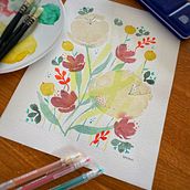 Mon projet du cours : Création d’une composition florale à l’aquarelle . % Réjane Carré tarafından hazırlanan Geleneksel illüstras, on, Güzel sanatlar, Tablo, Sulubo, a Resim, Botanik İllüstras, on, Doğalcı İllüstras, Ve on projesi - 02.03.2022