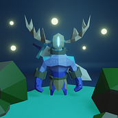 Mi Proyecto del curso: Modelado de personajes low poly para videojuegos - Dr.Moon. 3D, 3D Modeling, Video Games, 3D Character Design, and Game Design project by Luis Angel Luna Ramirez - 02.02.2022